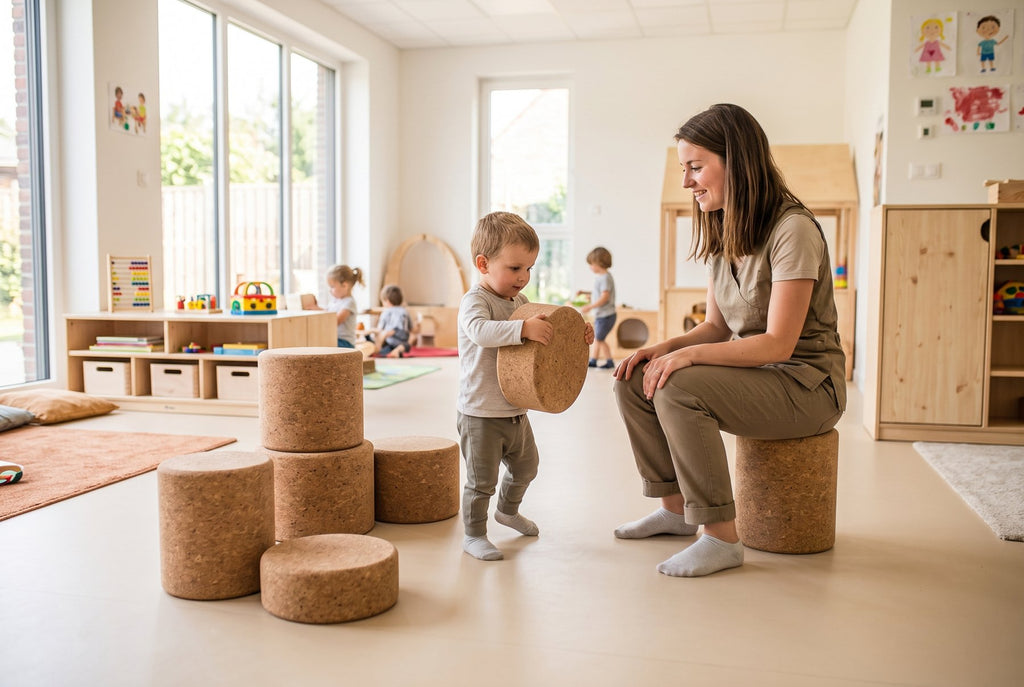 Mobilier en liège (assises, bancs)