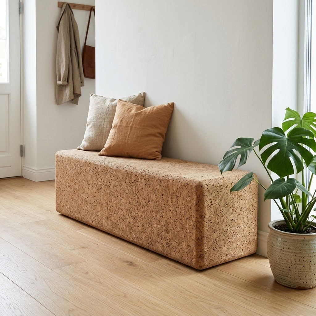 Mobilier en liège (assises, bancs)