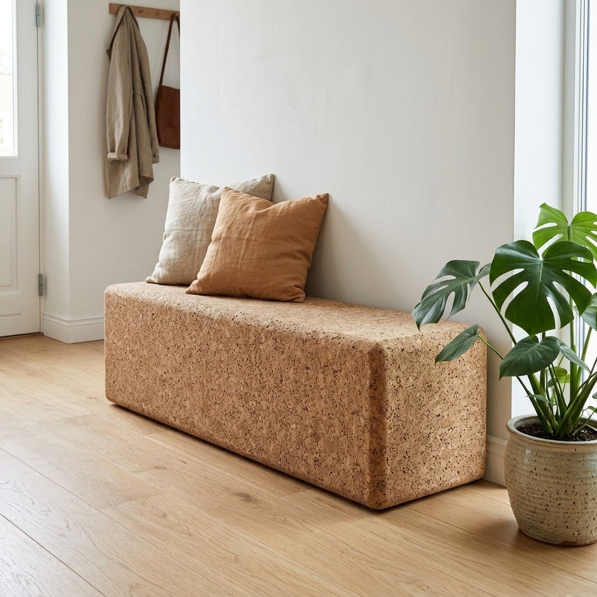 Mobilier en liège (assises, bancs)